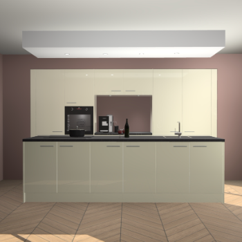 Magnolia hoogglans keuken Lodz 64016