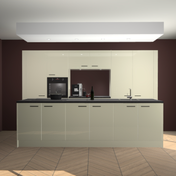 Magnolia hoogglans keuken Lodz 64020