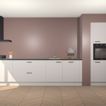 Zijdegrijze keuken Calgary 86485