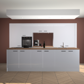 Sneeuwwitte hoogglans keuken Lodz 62533