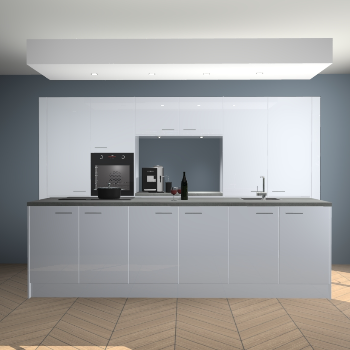 Sneeuwwitte hoogglans keuken Lodz 62570