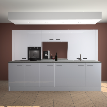 Sneeuwwitte hoogglans keuken Lodz 62573