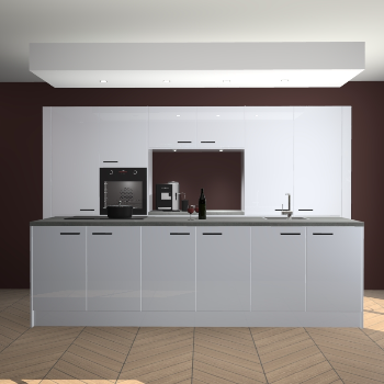 Sneeuwwitte hoogglans keuken Lodz 62574