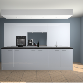 Sneeuwwitte hoogglans keuken Lodz 63729