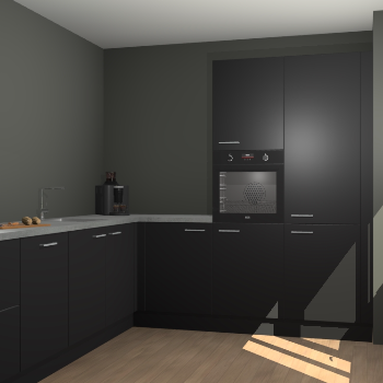 Zwarte keuken Portland 78656