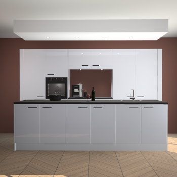 Sneeuwwitte hoogglans keuken Lodz 63731