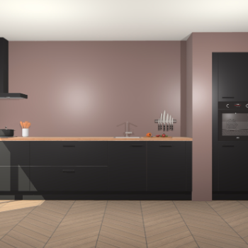 Zwarte keuken Calgary 86533