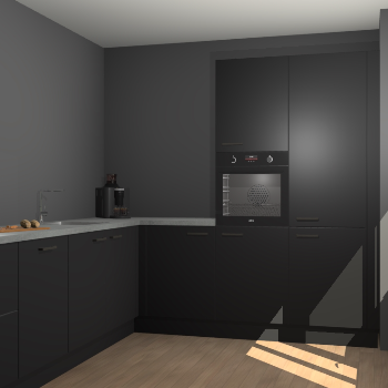 Zwarte keuken Portland 78659