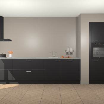 Zwarte keuken Calgary 86537