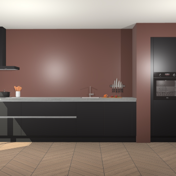 Zwarte greeploze keuken Calgary 86538