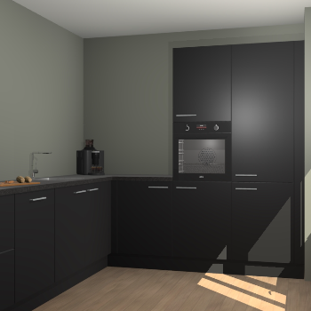 Zwarte keuken Portland 78667