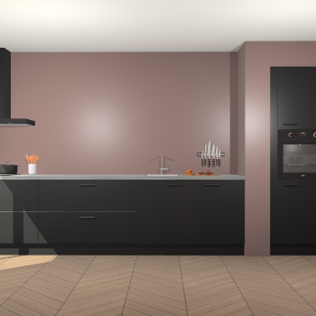 Zwarte keuken Calgary 86539