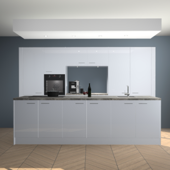 Sneeuwwitte hoogglans keuken Lodz 63735