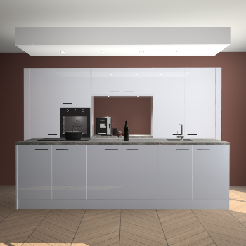 Sneeuwwitte hoogglans keuken Lodz 63738