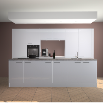 Sneeuwwitte hoogglans keuken Lodz 63803