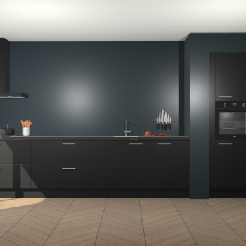 Zwarte keuken Calgary 86542