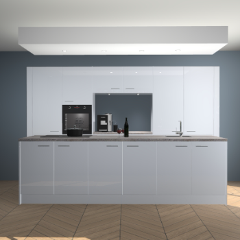 Sneeuwwitte hoogglans keuken Lodz 63804