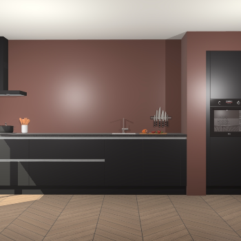 Zwarte greeploze keuken Calgary 86544