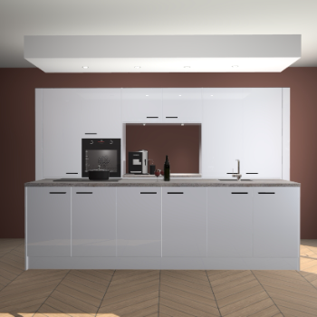 Sneeuwwitte hoogglans keuken Lodz 63806