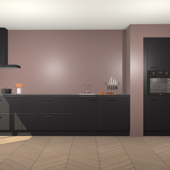 Zwarte keuken Calgary 86545