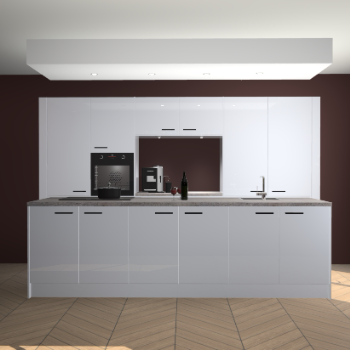 Sneeuwwitte hoogglans keuken Lodz 63807