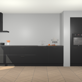 Zwarte keuken Calgary 86546