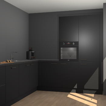 Zwarte keuken Portland 78672