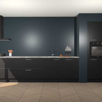 Zwarte keuken Calgary 86549