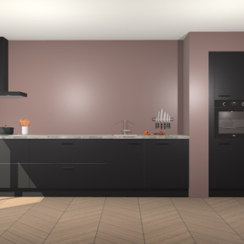 Zwarte keuken Calgary 86552