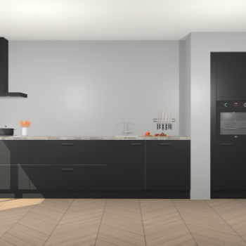 Zwarte keuken Calgary 86553