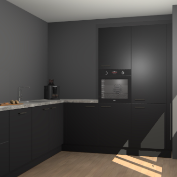 Zwarte keuken Portland 78723