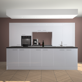 Sneeuwwitte hoogglans keuken Lodz 63810