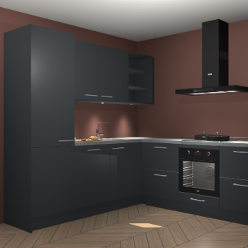 Onyxgrijze keuken Turek 74664