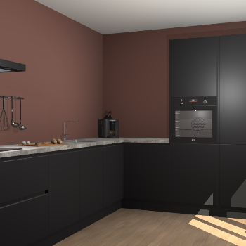 Zwarte greeploze keuken Portland 78724