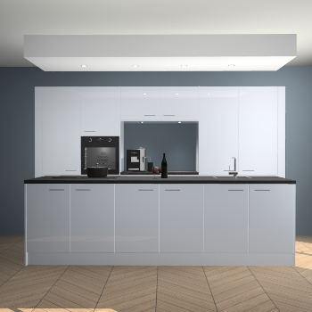 Sneeuwwitte hoogglans keuken Lodz 63812