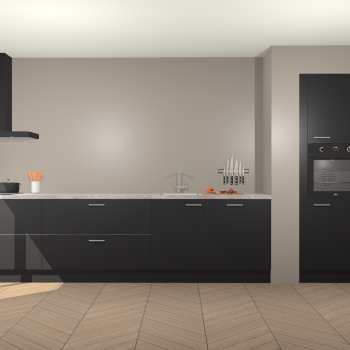 Zwarte keuken Calgary 86556