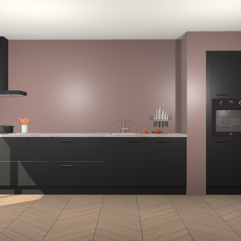 Zwarte keuken Calgary 86558