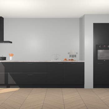 Zwarte keuken Calgary 86559