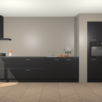 Zwarte keuken Calgary 86562