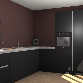 Zwarte greeploze keuken Portland 78745