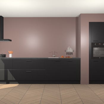 Zwarte keuken Calgary 86564