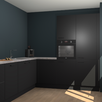 Zwarte keuken Portland 78746