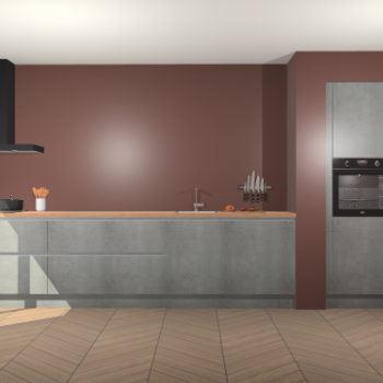 Beton Parelgrijs greeploze keuken Calgary 86656