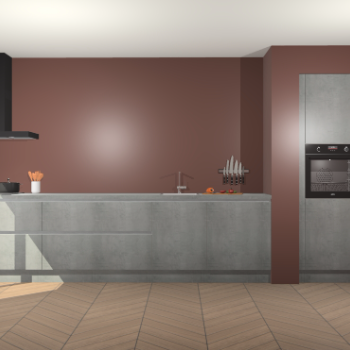 Beton Parelgrijs greeploze keuken Calgary 86611