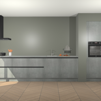 Beton Parelgrijs greeploze keuken Calgary 86614