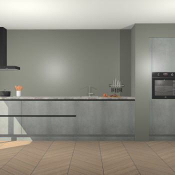 Beton Parelgrijs greeploze keuken Calgary 86672