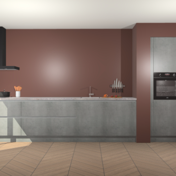 Beton Parelgrijs greeploze keuken Calgary 86675