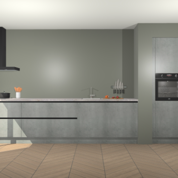 Beton Parelgrijs greeploze keuken Calgary 86678