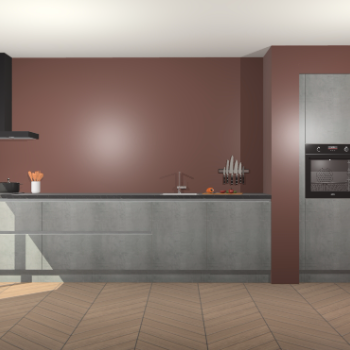 Beton Parelgrijs greeploze keuken Calgary 86681