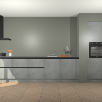 Beton Parelgrijs greeploze keuken Calgary 86684